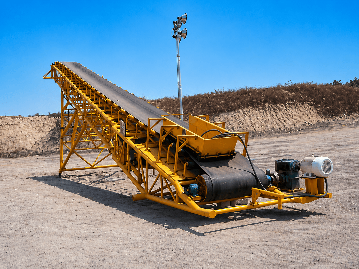 Steep Angle Belt Conveyor